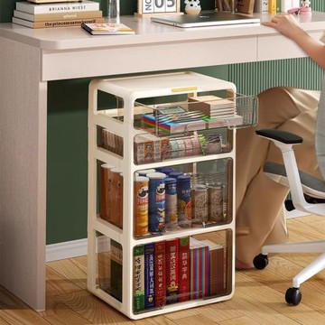 桌下收納柜抽屜式辦公室書本文具儲物柜子家用雜物玩具零食置物柜