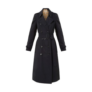 BURBERRY巴寶莉 經典肯辛頓長款風衣 #黑 UK8