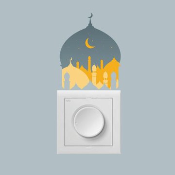 【MR.ZAKKA】創意萬用裝飾貼紙-童趣主題 童話故事城堡夜空 居家布置 DIY可移式壁貼 無痕壁貼 牆貼