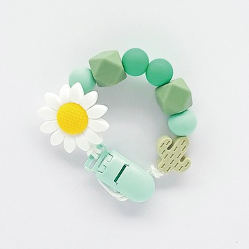 8顆 無字 向日葵 仙人掌 客製化奶嘴鏈