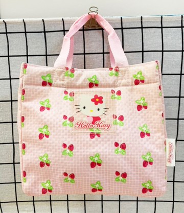 【震撼精品百貨】凱蒂貓_Hello Kitty~日本SANRIO三麗鷗 KITTY 手提收納袋-粉草莓#39121