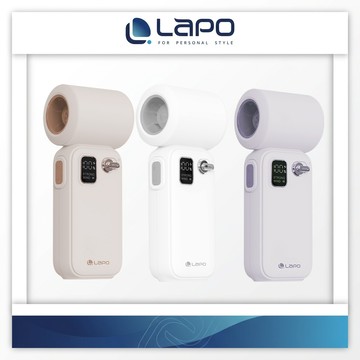 【LaPO】迷你渦輪隨身高速風扇 13cm 極輕158克 日本松下電芯 5100mAh 電量顯示 百段風速 LF-02
