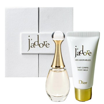 Dior 迪奧 J’adore 真我宣言 女性小香禮盒組 (5ml小香+20ml澄淨身體乳)