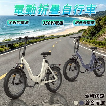 【⚡電池可拆卸⚡】電動折疊車 電動車 電動腳踏車 電瓶車 電動輔助自行車 電輔車 折疊電動車 電動自行車 免掛牌電動車
