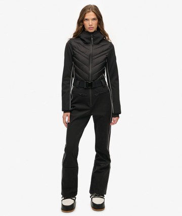 Superdry Women's Luxe Ski Suit Black Size: 12