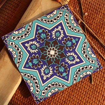 (美化空間)地中海風格花卉圖騰防水貼紙(地板牆壁皆適合)預購七天