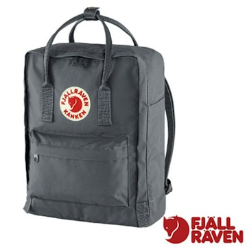 【Fjallraven 北極狐】Kånken 多功能輕量防潑水日用背包16L.通勤書包.休閒背包_23510-046 超級灰