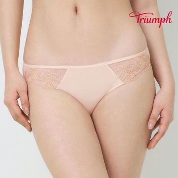 黛安芬-葉翠水波 低腰三角內褲 M-EL 裸膚色｜74-7054 CS