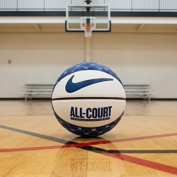 【NIKE耐吉】EVERYDAY ALL COURT 藍白配色 7號籃球 比賽用球 超耐磨材質室外室內戶外場室內場專用 成人標準七號球 父親節禮物 (N100437014707/DO8259147)