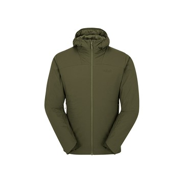 RAB Xenair Alpine Jacket 輕量防風透氣化纖連帽外套 男款 橄欖綠 #QIP17