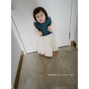 手作森林 品牌原寸紙型 洋裁紙型 - 荷葉邊綁帶罩衫 外搭背心 紙型