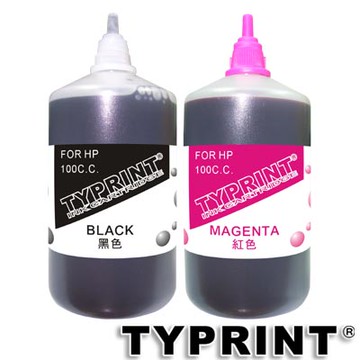 TY 『HP專用』 連續供墨補充墨水100CC (黑+紅)