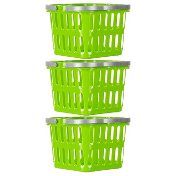 KEYWAY 聯府 輕巧手提籃 D129 183 x 183 x 131mm  綠色  3個