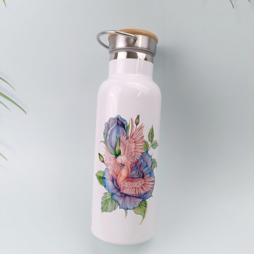 不鏽鋼竹蓋保溫瓶-愛得完全