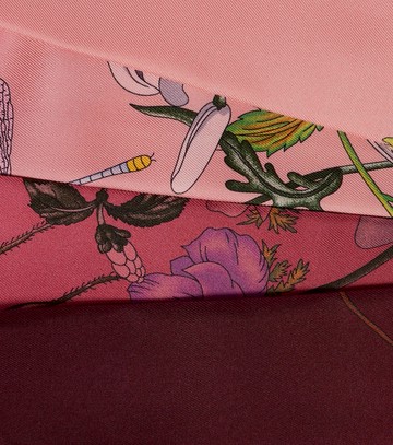 Gucci Floral silk twill scarf