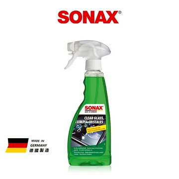 SONAX 透亮.玻璃清潔劑 快速清潔不留痕 車內居家皆可用 不傷隔熱紙 500ml 玻璃除油膜劑 德國原裝