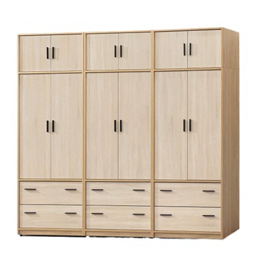 【MUNA 家居】原切雙色7.5X7尺衣櫥/256