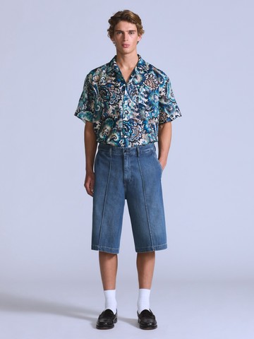 BLUETAB™ 工裝中線丹寧牛仔短褲 人氣新品