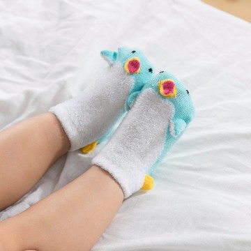 貝寶3D公仔寶寶襪_小企鵝