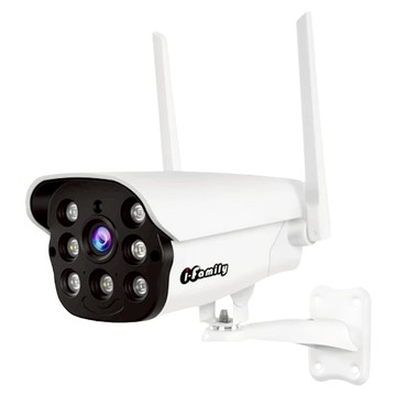 i-family 愛家一族 400萬畫素防水型智能雙光全彩夜視AI人形偵測網路監視器  1個  IF-510