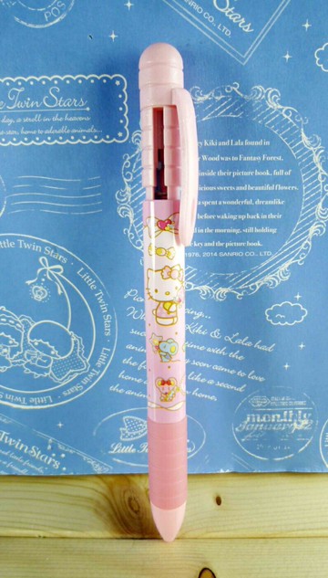 【震撼精品百貨】Hello Kitty 凱蒂貓 KITTY多色原子筆-3色-粉老鼠圖案 震撼日式精品百貨