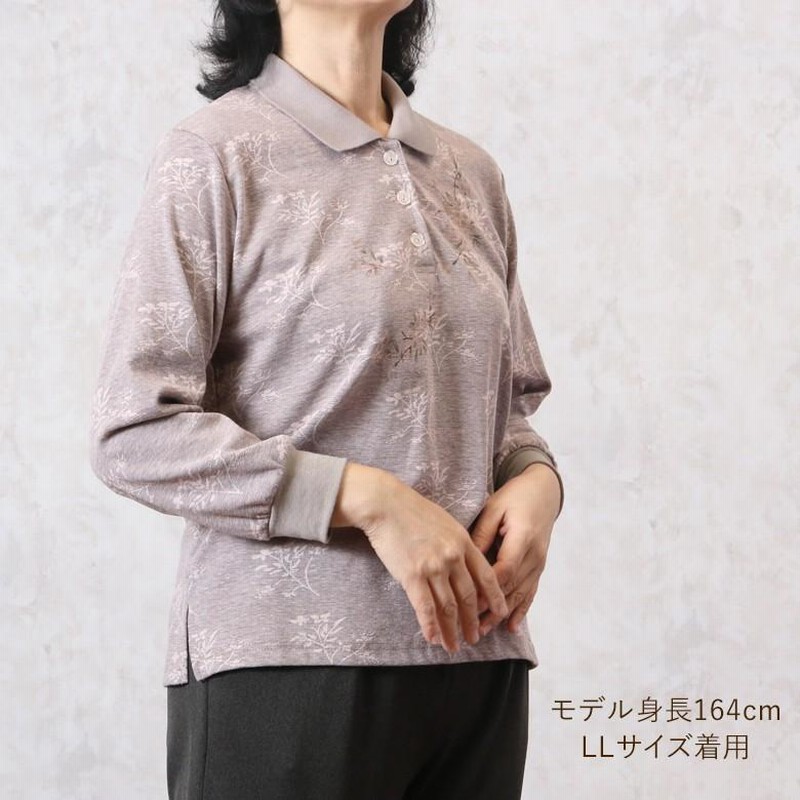 シニアファッション 80代 70代 高齢者 婦人服 誕生日 プレゼント ポロシャツ 前開き 60代 上品 おしゃれ レディース 女性 おばあちゃん 祖母 日本製 長袖 シニア ファッション 80代 70代 ポロシャツ3色組 誕生日