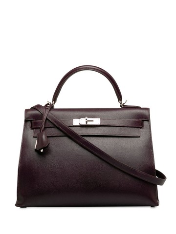 Hermès Pre-Owned - 2002 Kelly Sellier 32 two-way handbag - women - Calf Leather - One Size - Purple