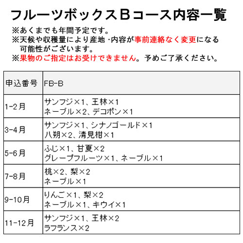 お歳暮 2023 フルーツ 果物 ギフト 詰め合わせ 法事 お供え 産地直送 野菜ソムリエ厳選！旬を満喫 季節のフルーツボックス Bコース(FB-B)