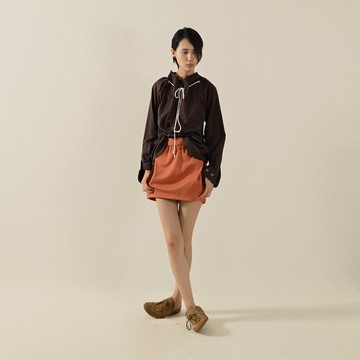 【NaSuBi Vintage】拼接口袋高腰古著短裙