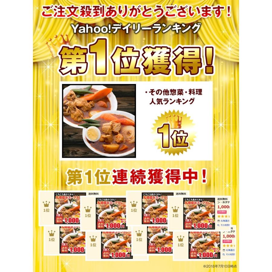 札幌 スープカレー 選べる 4食セット 送料無料   チキン 豚角煮 2種類 北海道 スパイス レトルト