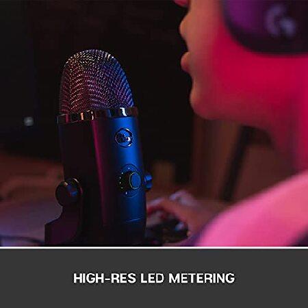 Blue Yeti x Professional Condenser USB Microphone with High-Res Metering, LED Lighting ＆ Blue Vo!Ce Effects for Gaming, Streaming ＆ Podcasting On PC