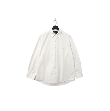 Back to Green-品牌襯衫 Polo純白色 經典 LP-21//vintage shirt