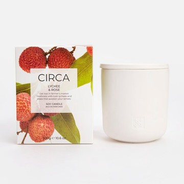 澳洲CIRCA  玫瑰荔枝 大豆蠟燭300g