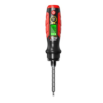 Ouboo 棘輪測電筆 數顯感應測電筆 600V非接觸驗電筆 螺絲刀一體電壓檢測器 一字/十字