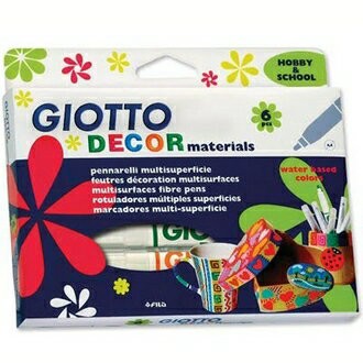 【義大利 GIOTTO】453300  裝飾筆 6色/盒【APP滿額下單4%點數(單一帳號最高1000點)】7/31止