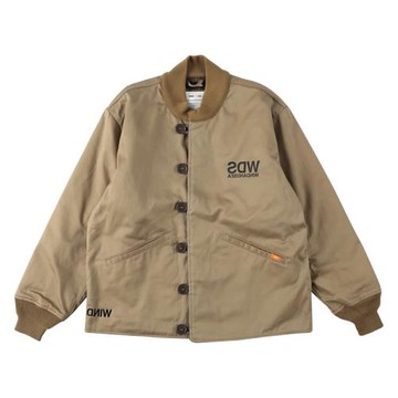 潮物Woo Wind And Sea Pile Liner Jacket 印花Logo加絨夾克外套