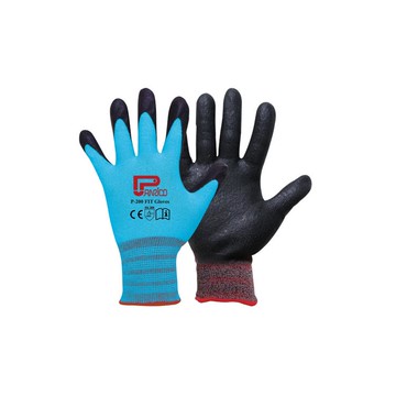 Panrico百利世P-200 加厚型透氣止滑工作手套 沾膠手套全藍Sx10 _廠商直送