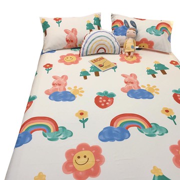 全棉床單單件ins北歐少女1.5/2米床雙人1.2m學生宿舍單人純棉被單