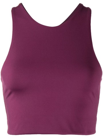 Girlfriend Collective - round neck tank top - women - Elastane/Recycled Polyester - S - Purple