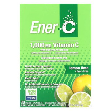 Ener-C, 維生素 C，多維生素混合飲品，檸檬酸橙味，1,000 毫克，30 包，每包 0.3 盎司（9.56 克）