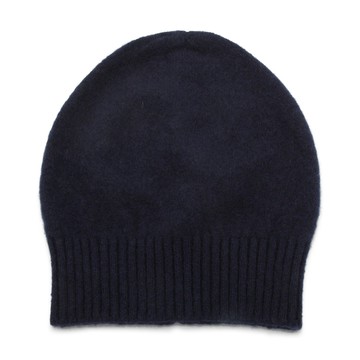 Piacenza Cashmere - Blue Navy Cashmere And Silk Blend Beanie