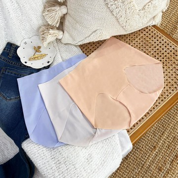 【曼黛瑪璉】中腰寬邊三角無痕內褲 L-XL(棕/橘/紫)