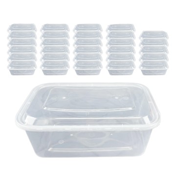 Highching 高精 PP一次性餐盒 附蓋 2L  1組  100個