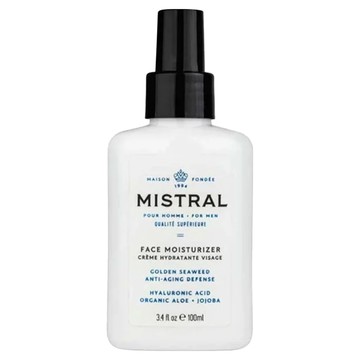 MISTRAL BODY 海洋雪松 臉部保濕乳液 含玻尿酸、有機蘆薈 + 荷荷巴  100ml  1瓶