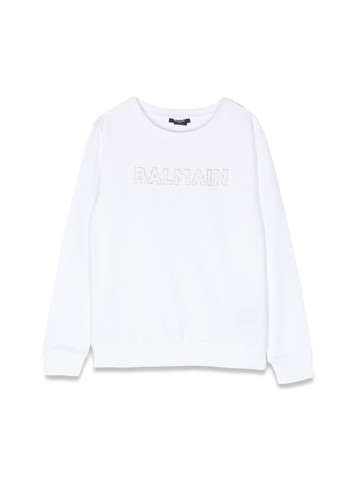 balmain logo crewneck sweatshirt