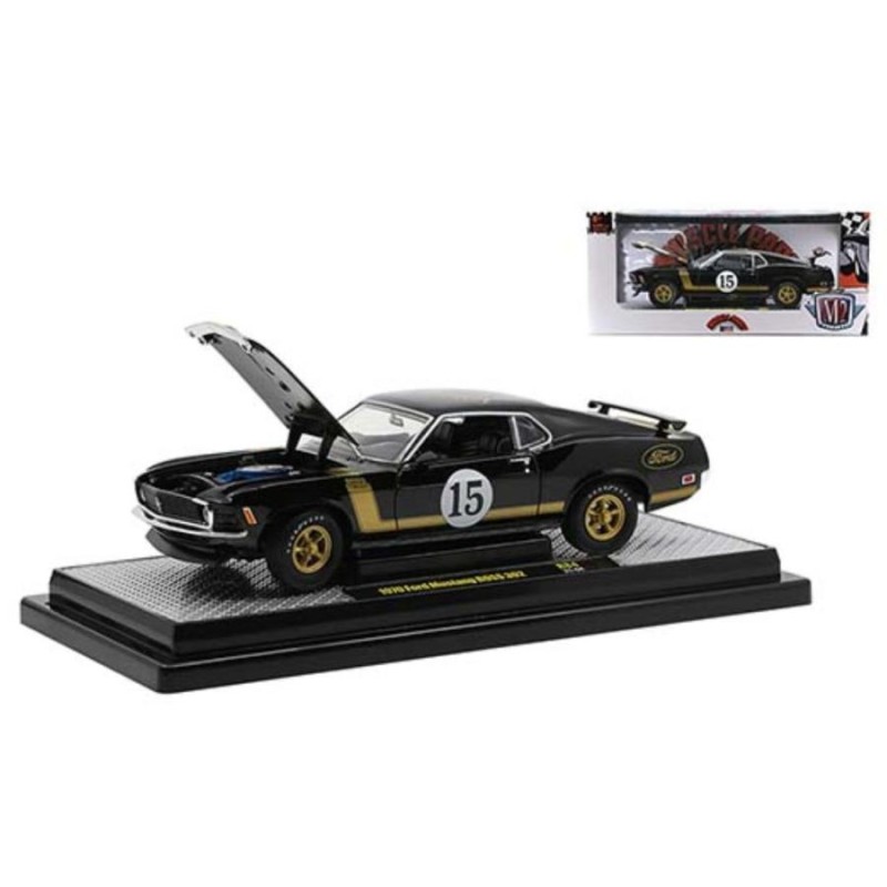 ミニカー 1/24 M2 machines 1970 フォード・マスタング BOSS 302 ＃15 黒金 1970 Ford Mustang BOSS  302 予約商品 | LINEショッピング