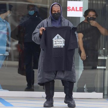 Kanye West街頭潮牌寬松短袖周邊