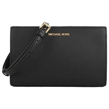 MICHAEL KORS-金字防刮PVC 斜背包（素面黑）mini款_廠商直送