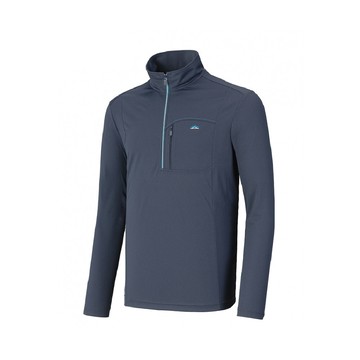 easymain 衣力美 男 超輕排汗長袖休閒衫黑藍se25009/機能上衣/快乾休閒服/運動排