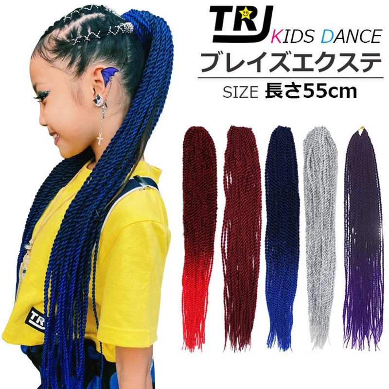 グラデーション エクステ ウィッグ ブレイズ 細 ドレッド レゲエ 3カラー ダンス ヘアーエクステンション バレッタ キッズダンス衣装子供 ジュニア  子供服 | LINEブランドカタログ